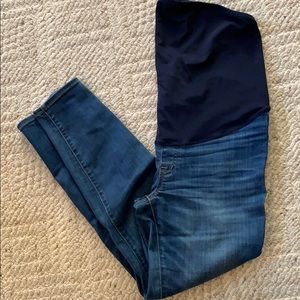 Madewell Maternity over the belly skinny jeans